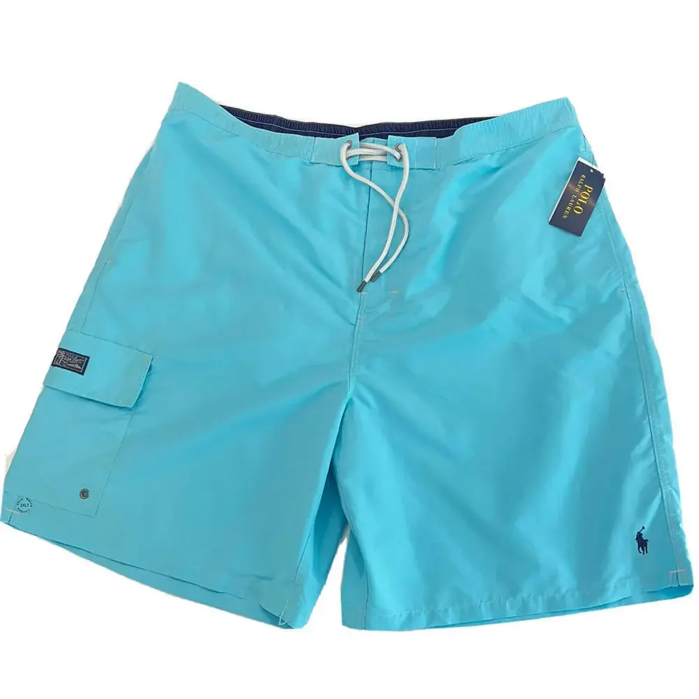 Polo Ralph Lauren $85 Big & Tall Men's  Blue Solid Swim Trunks 3XB